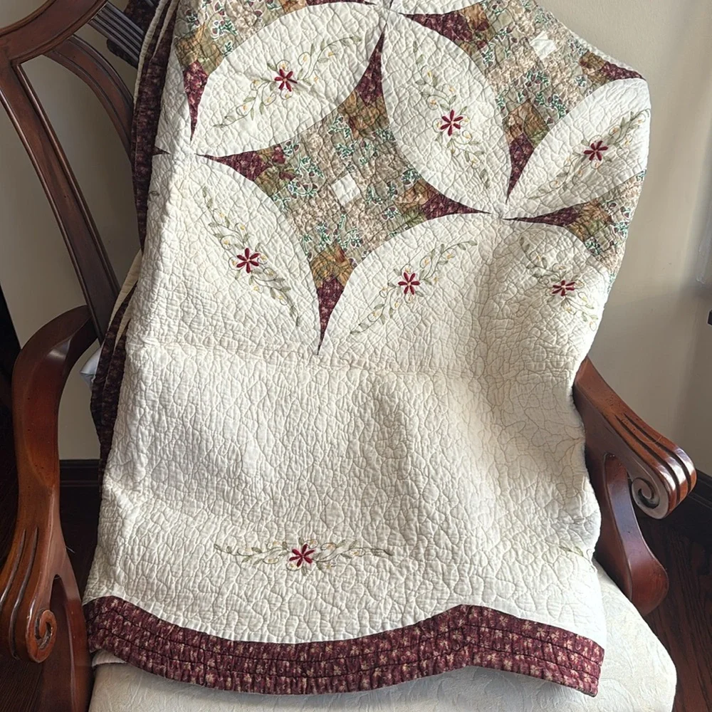Vintage handcrafted quilt